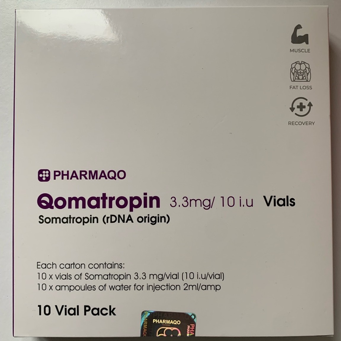 Qomatropin-HGH-100IU-PHARMAQO Qomatropin HGH 100IU - PHARMAQO - Image 1